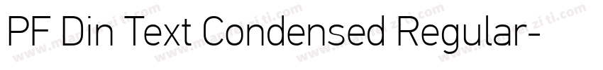 PF Din Text Condensed Regular字体转换